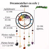 Dreamcatcher cu cele 7 chakre - un simbol al armoniei interioare si al protectiei spatiului personal