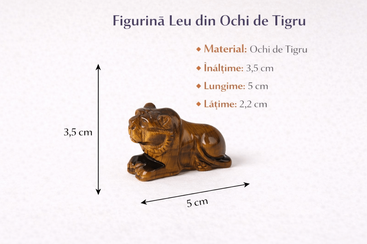 Leu Sacru din Ochi de Tigru - Putere Interioara si Protectie Energetica