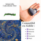 Inima din Calcedonie Mov - Liniste pentru minte, curaj pentru suflet