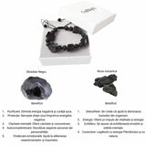 Natural Black tourmaline bracelet 8MM